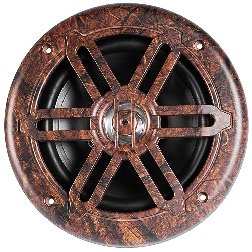 Image of BELVA BMS65C 500W Peak (250W RMS) 6.5 inch 2-Way Coaxial Marine Speakers (Outdoor Camo) for Boats /ATV /UTV /SxS /Powersport
