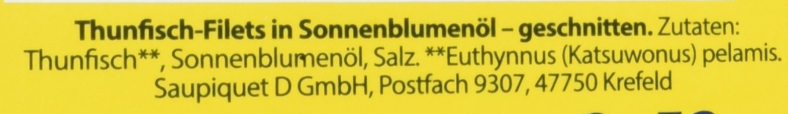 Saupiquet Thunfisch Filet in Sonnenblumenöl, 10er Pack (10 x 2 x 80 g Dose)