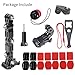 Motorcycle Helmet Chin Mount Kit Compatible with GoPro 13/12/11/10/9, DJI Action 5 Pro/4/3, AKASO and More Action Cameras