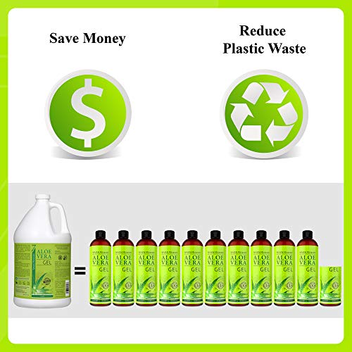image for Seven Minerals Organic Aloe Vera Gel from freshly cut 100% Pure Aloe -