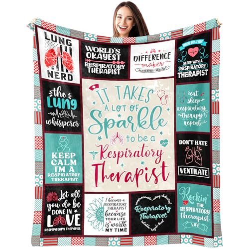 Cobertor de presentes de terapeuta respiratório 152 cm x 127 cm -...