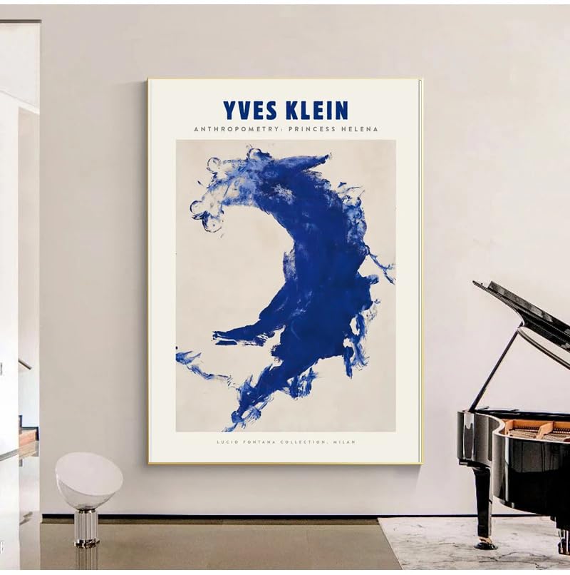Amazon.co.jp: 有名なイヴ・クラインのポスター青い抽象的なウォール