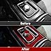 BRMYL Car Gear Shift Panel Decals for 2015-2023 Chrysler 300 / 300C / 300S / Limited/Touring Accessories Carbon Fiber Interior Stickers