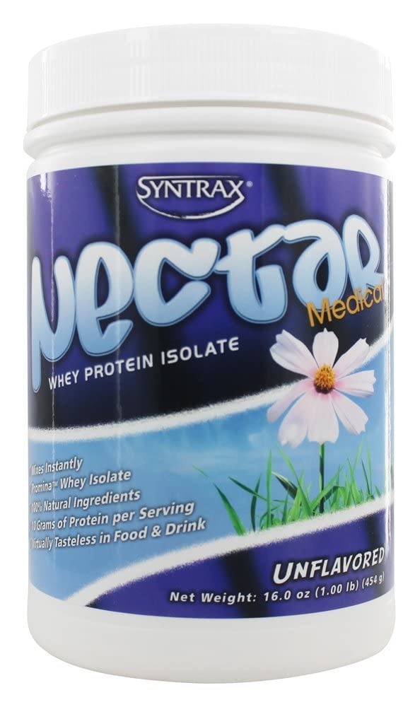 Nectar Medical Whey Protein Isolate Unflavored Syntrax 16 oz Powder