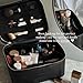 ETOILE - Vanity Case Black - Stylish Travel Makeup Bag Organizer with Dividers