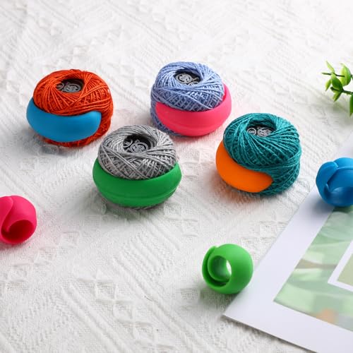 Image of 25pcs Sewing Accessories Upgraded Thread Holder Spool Huggers for Sewing and Cross Stitch Accessories Prevent Tails from Unwinding