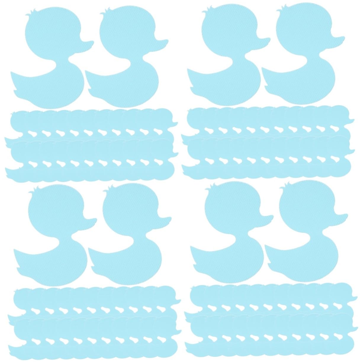 IMIKEYA 96piezas Pegatinas Antideslizantes para Bañera Autoadhesivas Diseño De Patito De Stickers De Baño Seguros y Efectivos para Prevenir Resbalones Ducha y Bañera