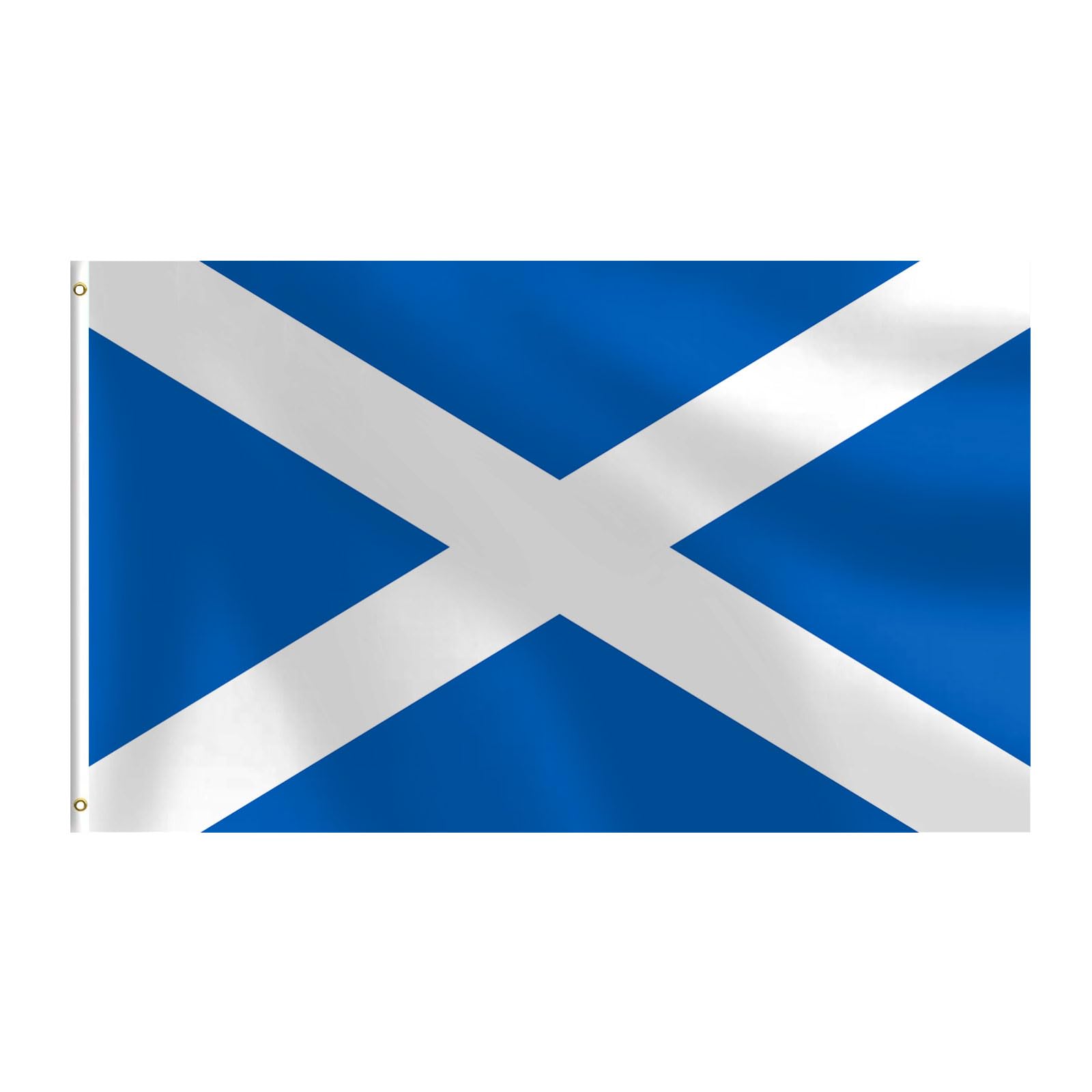 Scottish Flag 3x5 FT Heavy Duty Scotland Flag Double Stitched Vivid Color Fade Proof Outdoor Decor With Brass Grommets(Scotland)