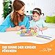 Elalove Sensorik Activity Board Sensorisches Spielzeug mit Eiscreme-Design - Doppelseitiges Sensorische Aktivitätsbrett für Kinder ab 3 und Erwachsene (12 Bunte Silikonschnüre)