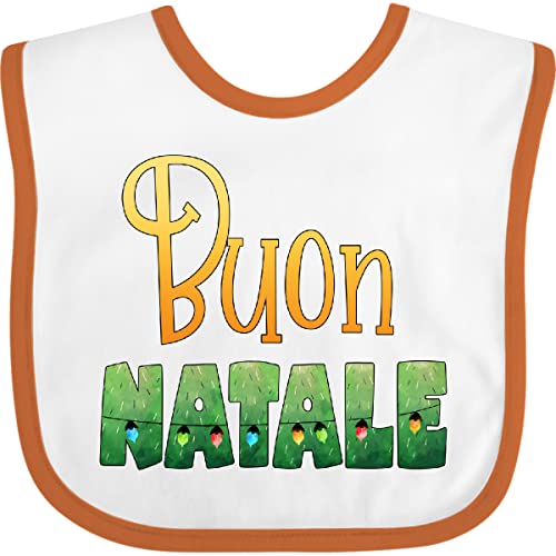 inktastic Buon Natale- Christmas Tree Lights Baby Bib