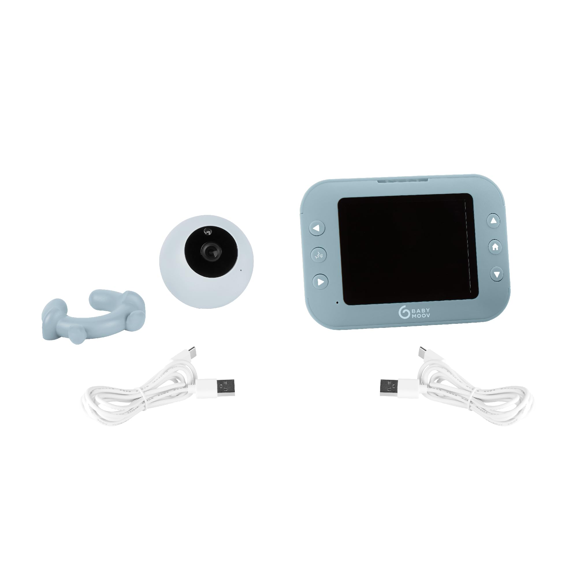 Babymoov Baby monitor con videocamera senza fili YOO Roll - Batterie ricaricabili - Autonomia 10 ore - Schermo 3,5" di qualità a infrarossi - Ninnenanne - Portata 300 m - Garanzia a vita