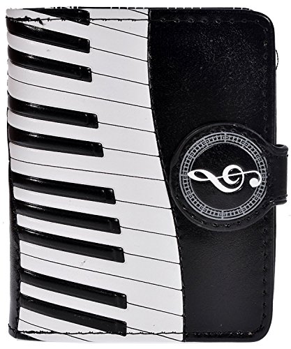 Shag Wear Piano Symphony Small Music Wallet for Women and Teen Girls Vegan Faux Leather 4.5