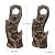 6-Tier Floor Cascading Water Fountain 43.3''H Tree Trunk Waterfall Fountain