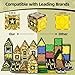 GobiDex Magnetic Tiles Army Toys, STEM Military Magnetic Building Blocks for Toddler Kids Ages 3-5 4-8, Sensory Magnet Construction Toys Birthday Gifts for 3+ Year Old Boys & Girls Army Men Playset