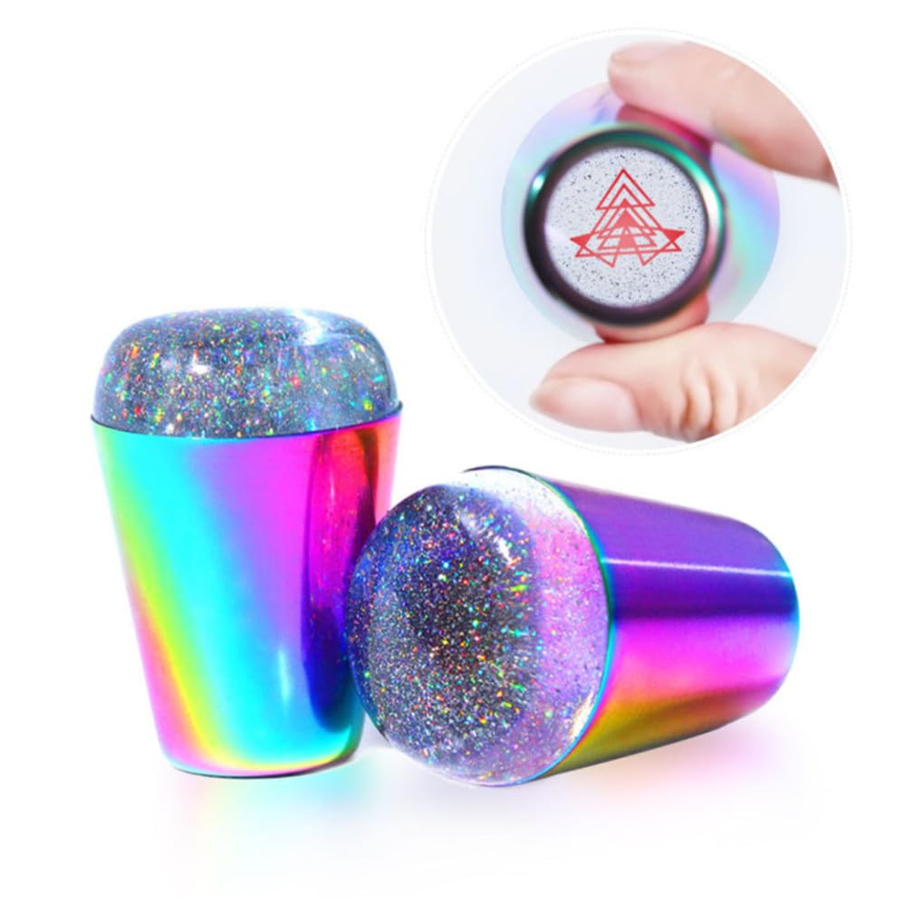 FRCOLOR 6pezzi Timbri Per Unghie Trasparenti Per Nail Art Strumenti Di Stamping Per Manicure Per Principianti Design Elastico e Visibile