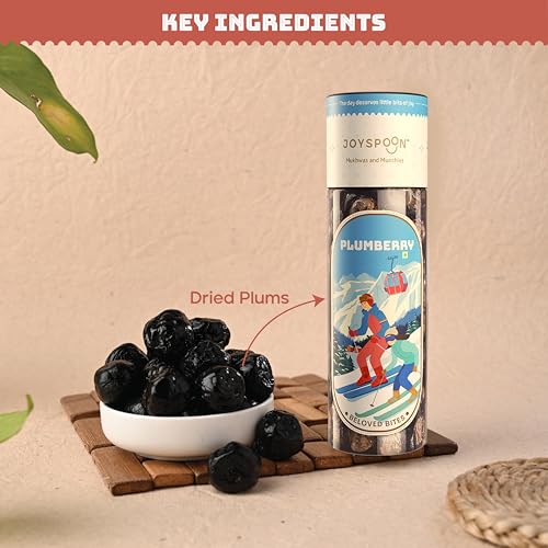 Image of JoySpoon Dried Plum Berry Mukhwas| Sugar Free Traditional Indian Mouth Freshener| Supari Free After-Meal Digestive Snack| No Artificial Colour & Preservative| Natural Fruit-Based Mouth Freshener| 125g