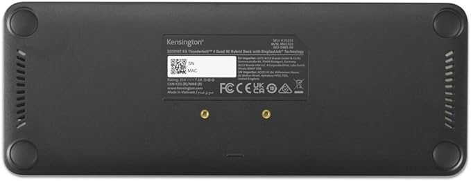 Kensington SD5920T EQ Thunderbolt 4 Quad 4K Hybrid Base con DisplayLink miniatura 5