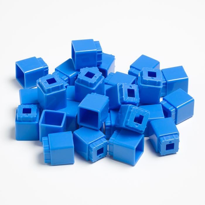 Didax Educational Resources Unifix Cubes, Light Blue, Set of 500