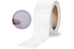 500 Pcs Roll Clear Circle Stickers 1 Inch - Self Adhesive Seal...