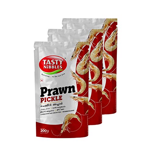 Image of Tasty Nibbles Prawn Pickle 200g Pouch [Pack of 3]