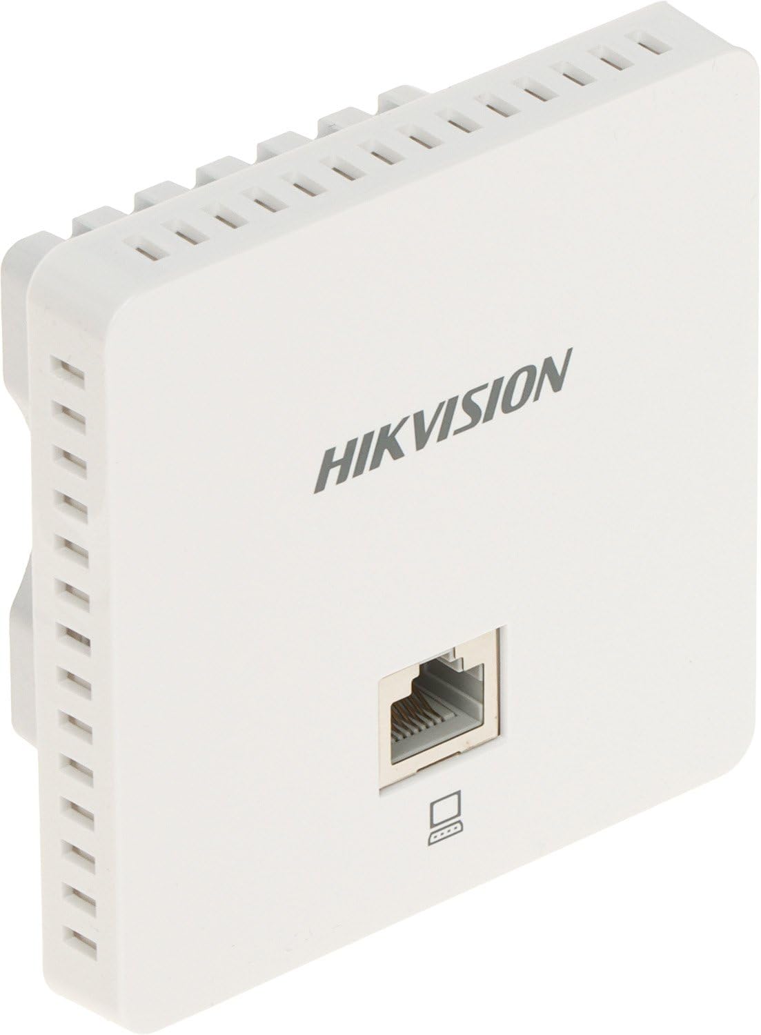 Hikvision DS-3WAP521-SI Wi-Fi 5 1200 Mbps Punto di accesso dual-band a parete – 2 porte LAN Gigabit (1 ingresso PoE), 802.11ac Wave 2, fino a 50+ utenti simultanei, ottimizzazione RF automatica