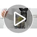 AMZCHEF Cold Press Juicer, 5.2" Juicer Machines with Large Feed Chute for Whole Fruits & Vegetables, Stainless Steel Juice Extractor with Large Auger, Triple Strainers, Easy Cleanup & Assembly