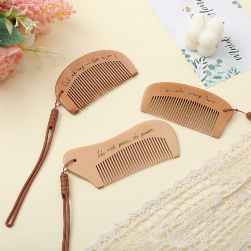 Ziliny 3 peines para parto de madera para mujeres miniatura 3