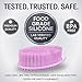 Avilana Silicone Body Scrubber - Food Grade & Lab Tested, Gentle Exfoliating Shower Brush for All Skin Types, Hygienic Quick-Dry Loofah Alternative, BPA-Free Body Brush