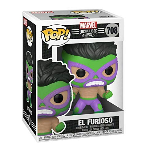 Hulk El Furioso Pop #708 Pop Marvel Luchadores Vinyl Figure (Bundled with EcoTek Protector to Protect Display Box) - Image 4