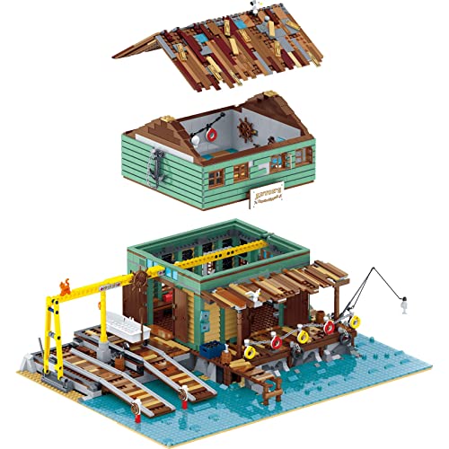 Haus Bausteine Bausatz, Modular Moc Klemmbausteine Haus, 3281 Teile Werft Reparaturwerkstatt Architektur Modell Modulare… – Bild 5