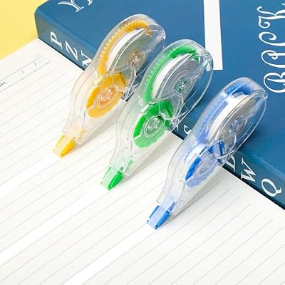 White Correction Tape, 12 Pack, 39.37 Feet Correction Tape for School And Office, writing supplies and correction supplies