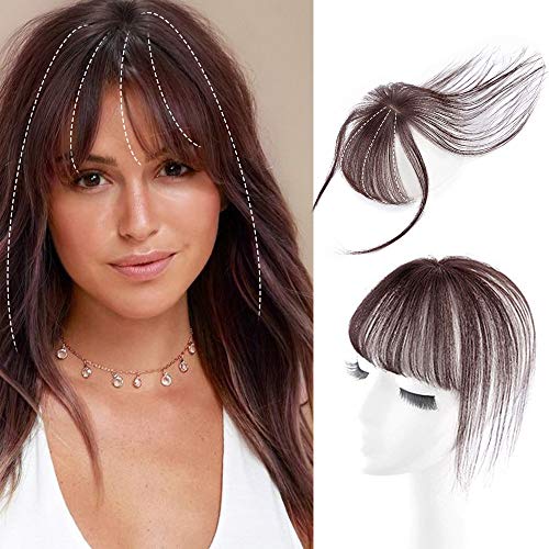 3D Air Bangs Human Hair topper Extensions Natural Black Bangs Topper Hand Made Air Bangs Remy Topper