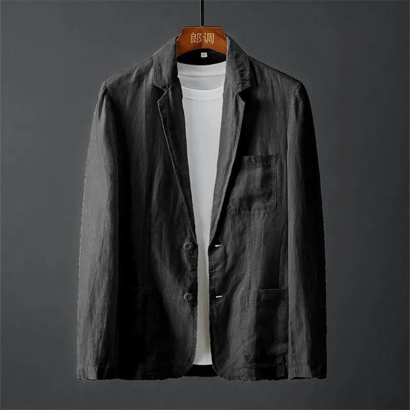 Men's Blazer Jacket Spring Summer Solid Casual Business Thin Men Suit Breathable Suit Coat Male Korean Blazer3
