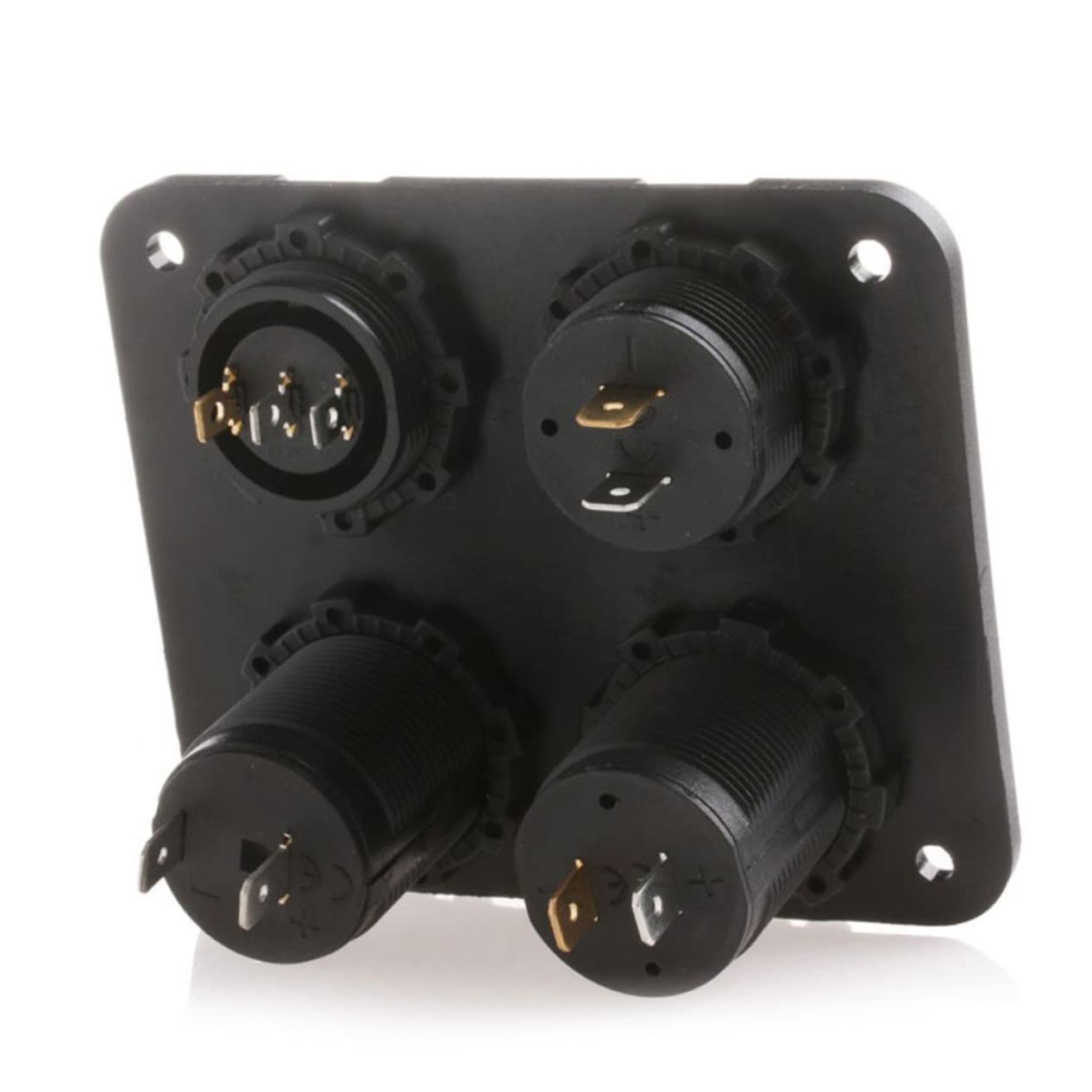 UPKOCH 3piezas Cargador Usb De Panel Voltímetro Digital y Doble Salida Interruptor Para Coche Barco y Vehículos De Luz Led Verde