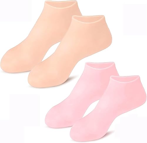 Calcetines hidratantes de silicona, calcetines de silicona para pedicura y spa de pies, calcetines de gel para el cuidado de los pies, calcetines de