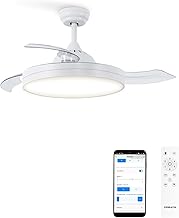 CREATE / WIND CLEAR M/Ceiling fan with white light with remote control and Wi-Fi/40W, Ø108 cm, timer, 6 speeds, retractable blades, 3 light temperatures, summer-winter function
