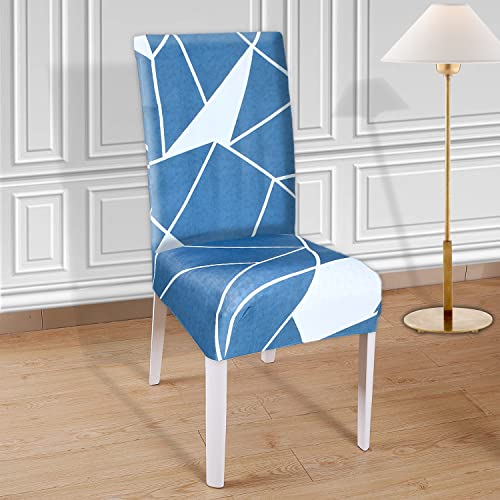 Image of Kuber Industries Lining Printed Elastic Stretchable Polyster Chair Cover for Home, Office, Hotels, Wedding Banquet (Forest Green)-50KM0927,Standard