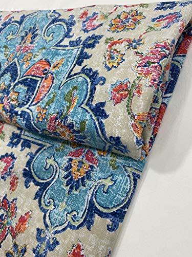 Printed Cotton Fabric Cloth Print Floral Print Fabric Running Jaipuri Hand Printed Material Natural 60" Inches Width 7.5 Meter