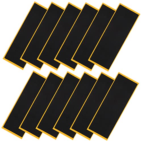 HOOTNEE 12Pcs Finger Skateboard Grip Tape Foam Stickers for Enhanced Grip Adhesive Foam Tape for Skateboards Easy to Apply Replace for Training Competition