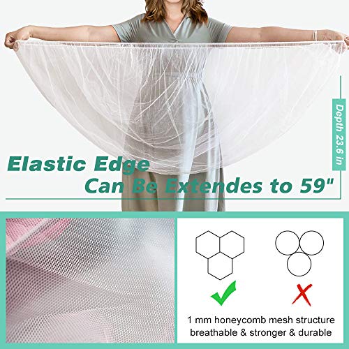 image for Sysmie Durable Baby Stroller Mosquito Net (2 Pack) - Universal Elastic