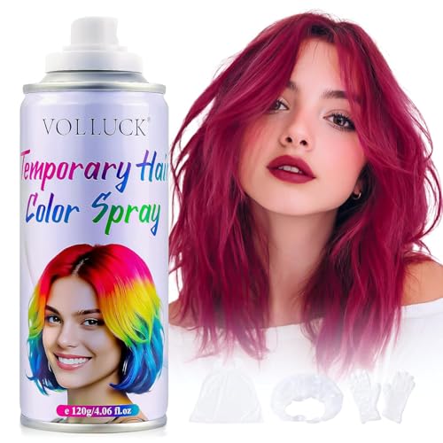 Spray para cabello temporal color rosa 120 ml miniatura 1