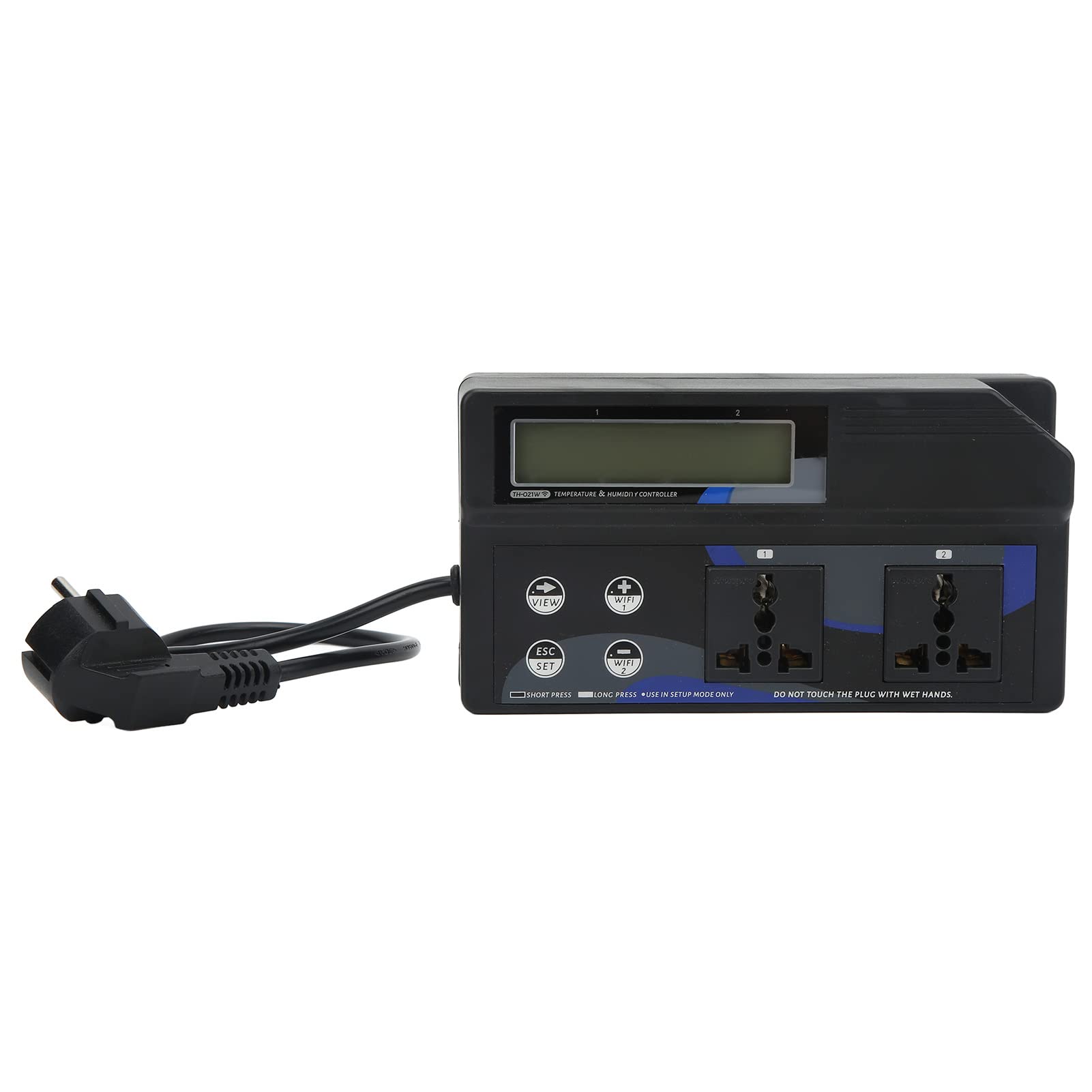 Chrees Regolatore di umidità della Temperatura WiFi Termostato Wireless Igrometro Umidostato Controllo App Monitor da Tavolo con Sonda di Temperatura e umidità per Laboratorio Acq