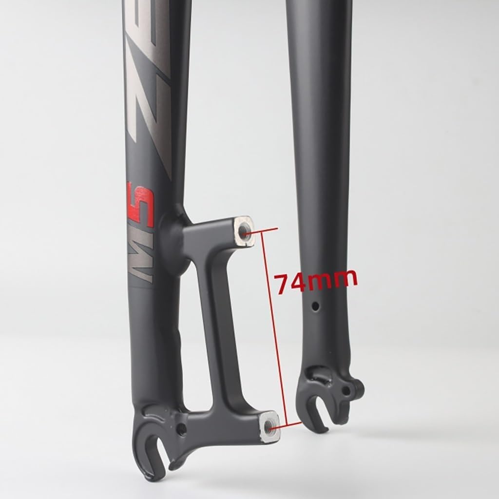 Forcella MTB Rigida in Lega di Alluminio da 26/27,5/29 Pollici, Tubo sterzo Dritto da 1-1/8 Pollici, sgancio rapido, Compatibile con Freno a Disco, Forcella Anteriore MTB