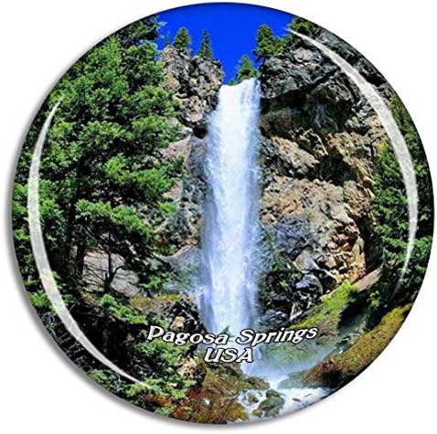 USA America Pagosa Springs Treasure Falls Colorado Fridge Magnet Travel Souvenir City Collection 3D Crystal Glass Gift Strong Refrigerator Sticker image 5