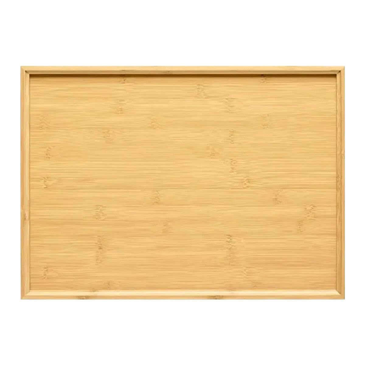 Vassoi rettangolari per Alimenti, vassoi da Portata in bambù da 22x33 cm per la conservazione delle Bevande in Cucina, Naturali