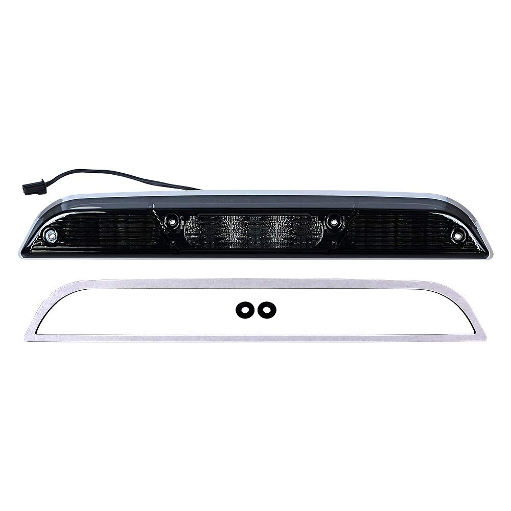 Astra Depot Third LED 3rd Brake Stop Cargo Light Smoke Lens Compatible for 2015-2020 Ford F150 2017-2022 F250 F350 F450 Super Duty 2017-2019 F550 FL3Z13A613 FO2890110