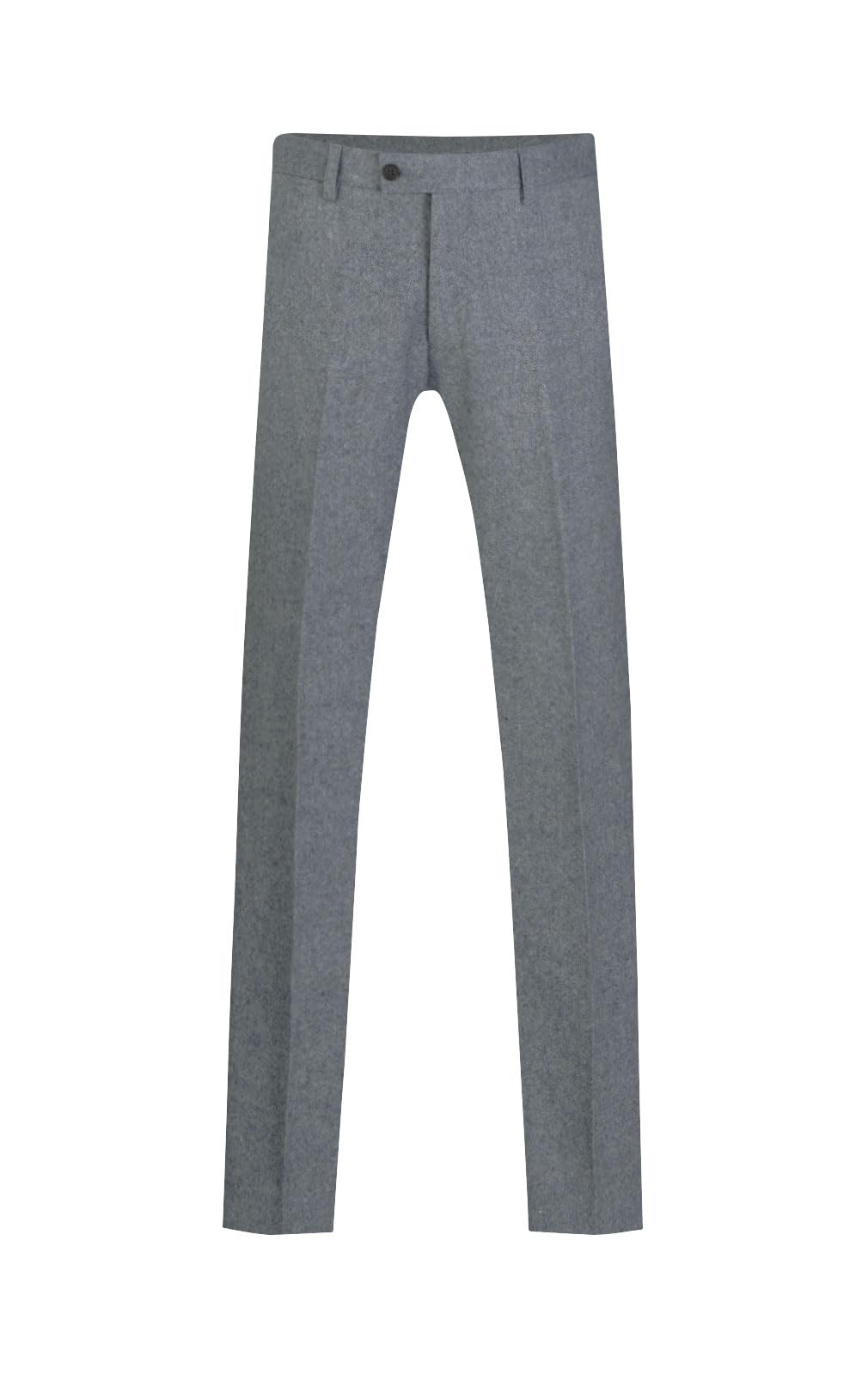 Dobell Men's Blue Donegal Tweed Suit Trousers Regular Fit-34S