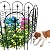 AMAGABELI GARDEN & HOME 8 Panels Decorative Garden Fences and Borders for Dogs 24in(H)×10ft(L) No Dig Metal Fence Panel Garden Edging Border Fence for Animal Barrier Fencing for Flower Bed Yard Patio
