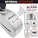KRASER KR10S Alarm Disk Lock Approved SRA, Optional 120dB Alarm ON/Off, Double Locking ø10mm, High Security Anti-Picking Lock, Stainless Steel Anti Theft Wheel Brake Lock for Scooter Motorcycle