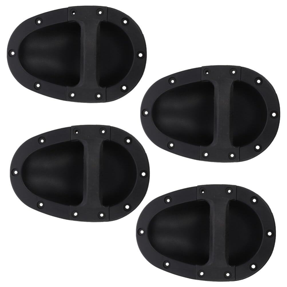 Artibetter Poignée de Remplacement pour Amplificateur en Abs Noir, Lot de 4 Pièces, Robuste et Pratique, pour Haut-Parleur et Usage sur Scène